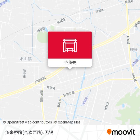 负来桥路(合欢西路)地图