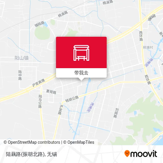 陆藕路(振胡北路)地图