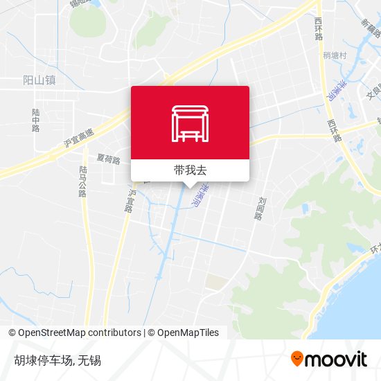 胡埭停车场地图