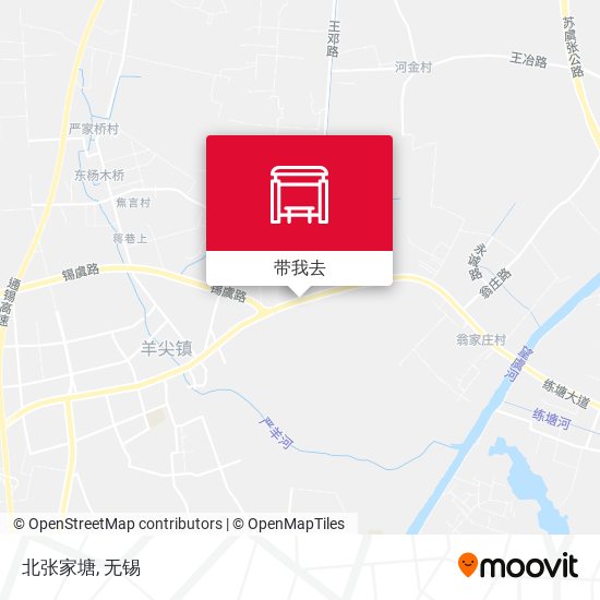 北张家塘地图