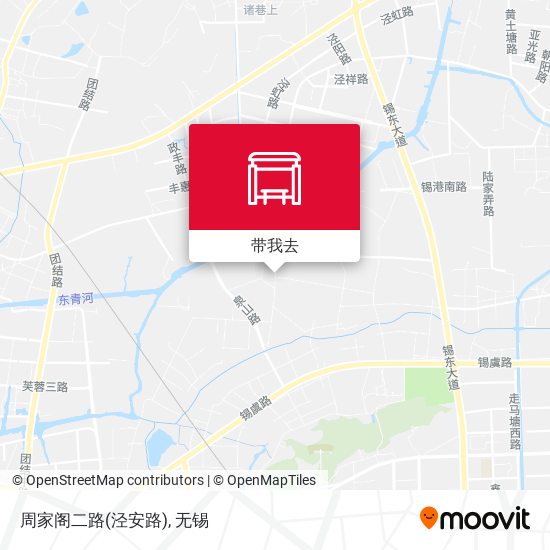 周家阁二路(泾安路)地图
