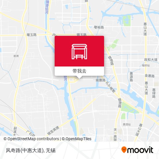 风奇路(中惠大道)地图