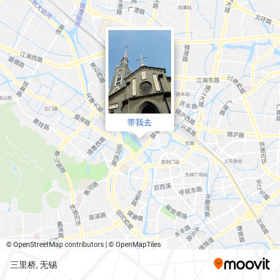 三里桥地图