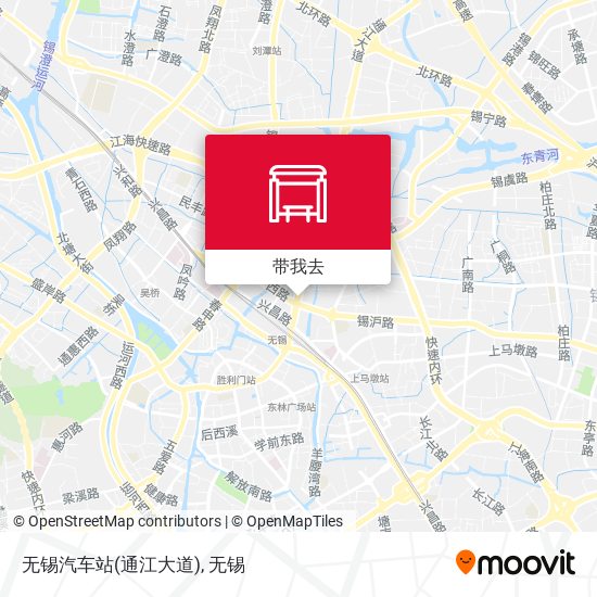 无锡汽车站(通江大道)地图