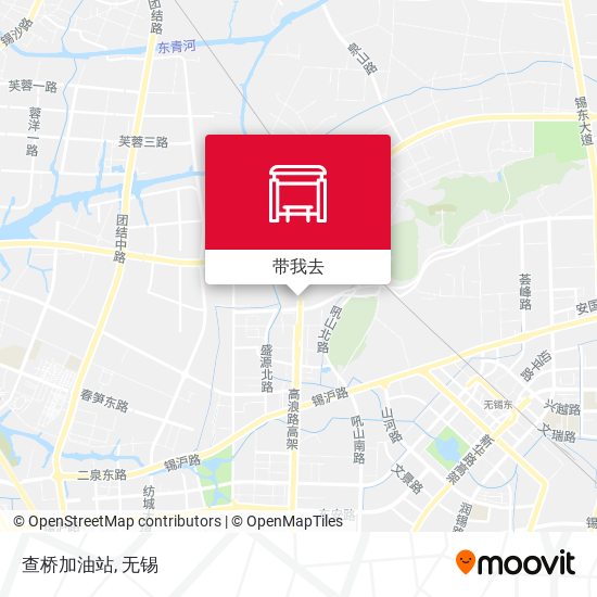 查桥加油站地图