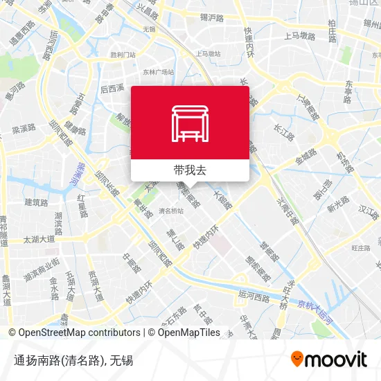 通扬南路(清名路)地图