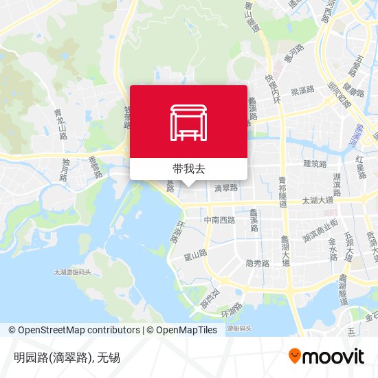 明园路(滴翠路)地图