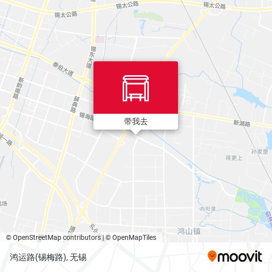 鸿运路(锡梅路)地图