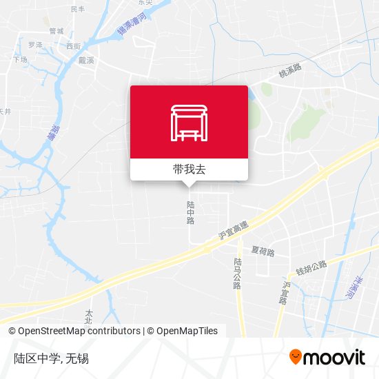 陆区中学地图