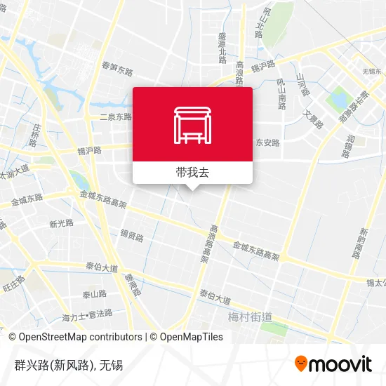 群兴路(新风路)地图
