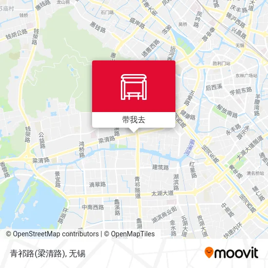 青祁路(梁清路)地图