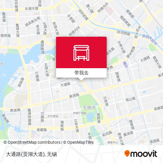 大通路(贡湖大道)地图