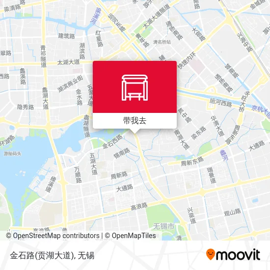 金石路(贡湖大道)地图