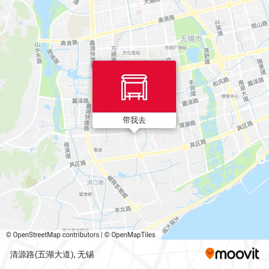 清源路(五湖大道)地图