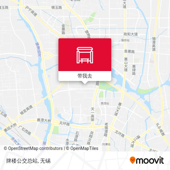 牌楼公交总站地图