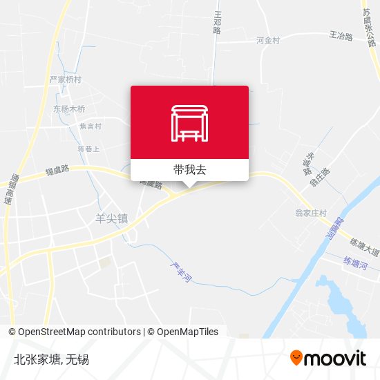 北张家塘地图