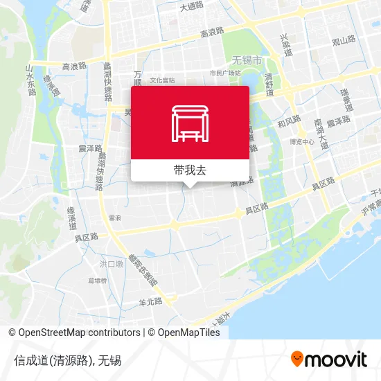 信成道(清源路)地图