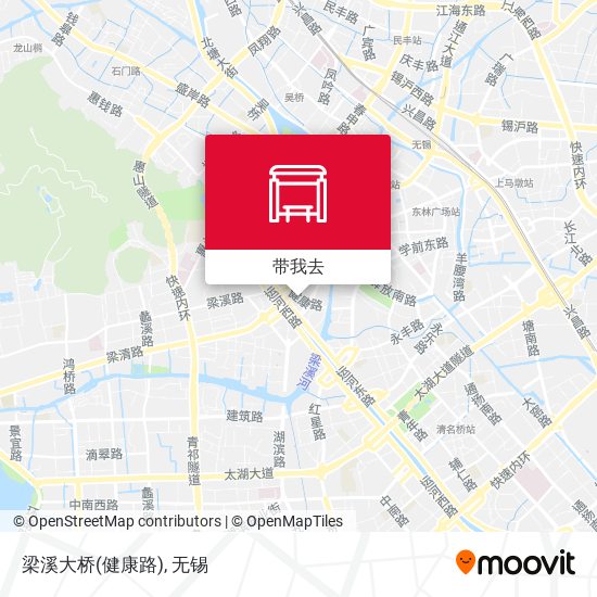 梁溪大桥(健康路)地图