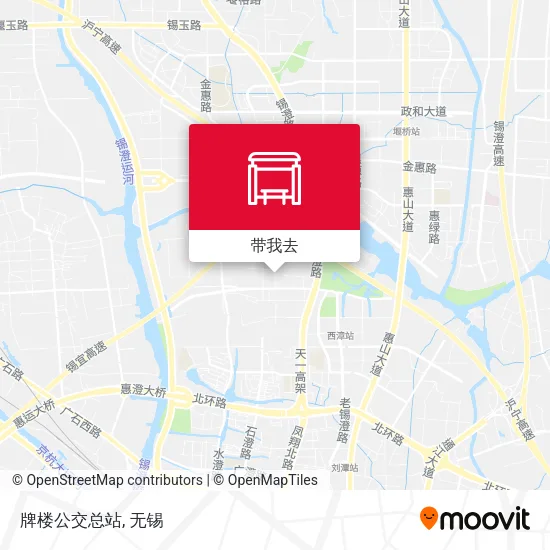 牌楼公交总站地图