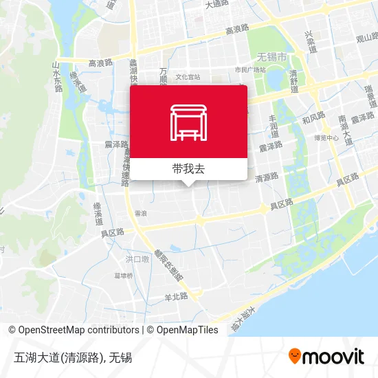 五湖大道(清源路)地图