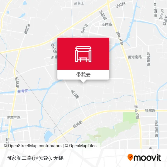 周家阁二路(泾安路)地图