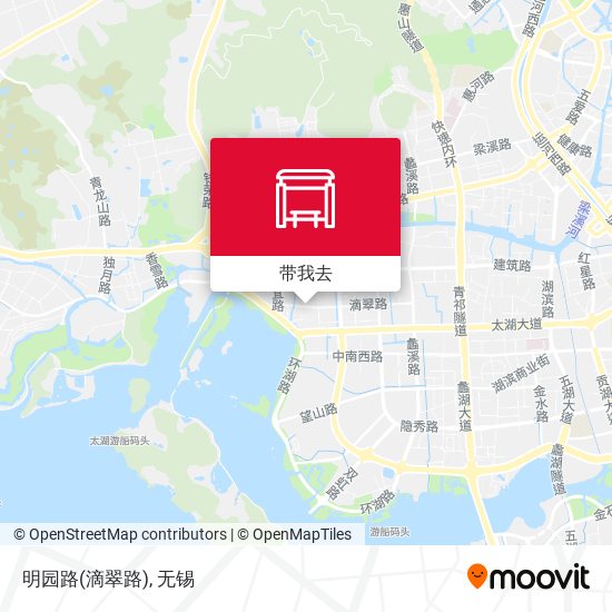 明园路(滴翠路)地图