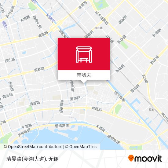 清晏路(菱湖大道)地图