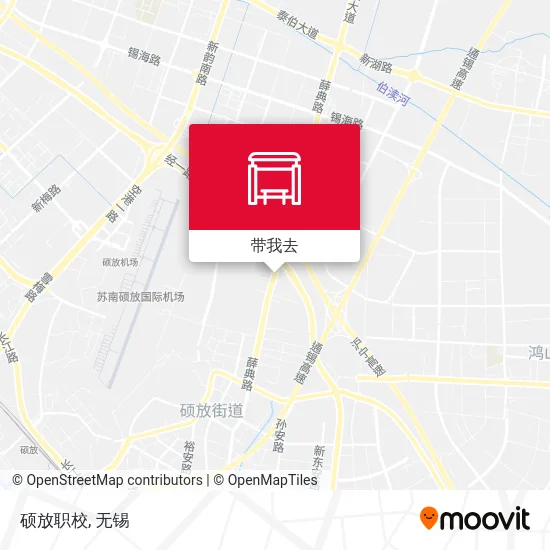 硕放职校地图