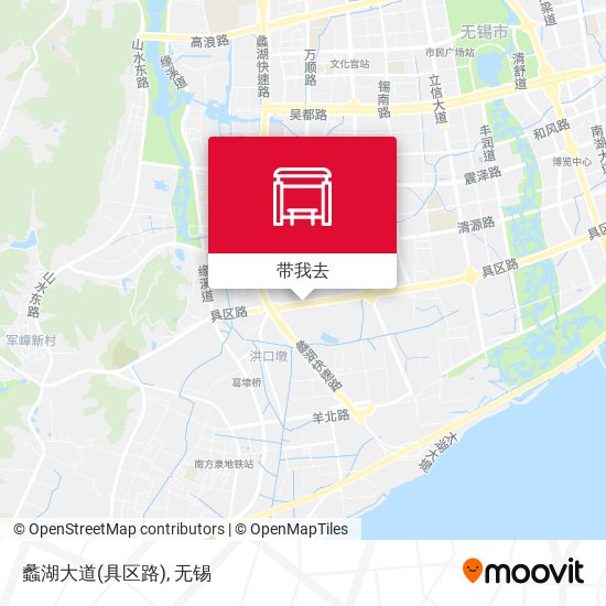 蠡湖大道(具区路)地图