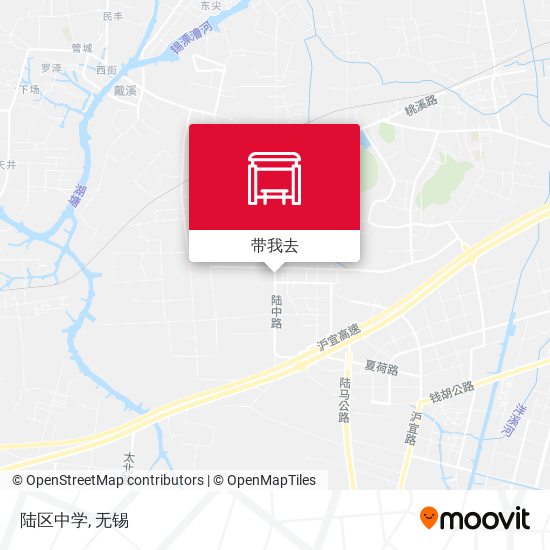 陆区中学地图