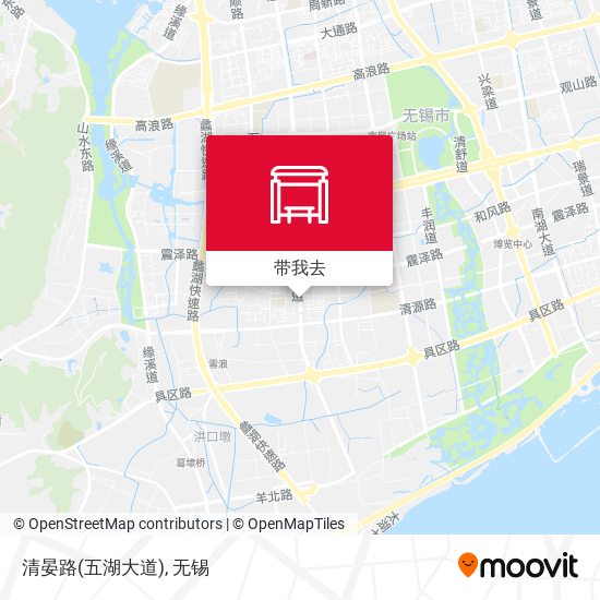 清晏路(五湖大道)地图