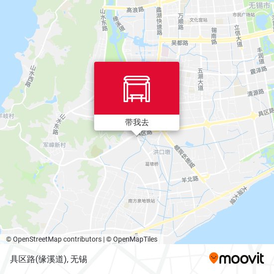 具区路(缘溪道)地图