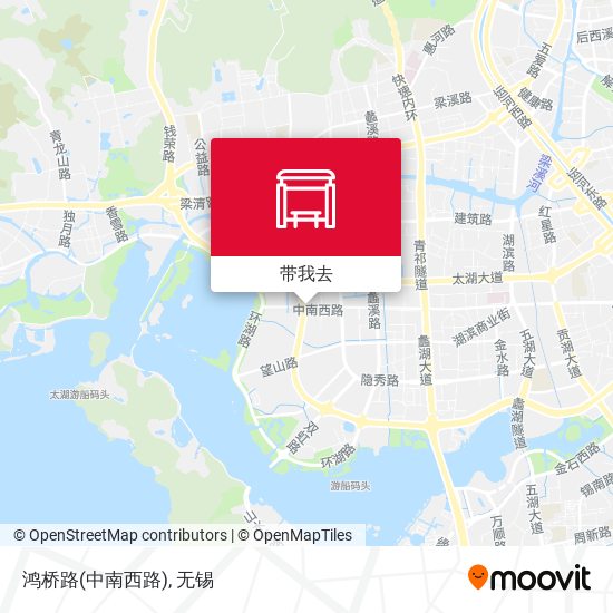 鸿桥路(中南西路)地图