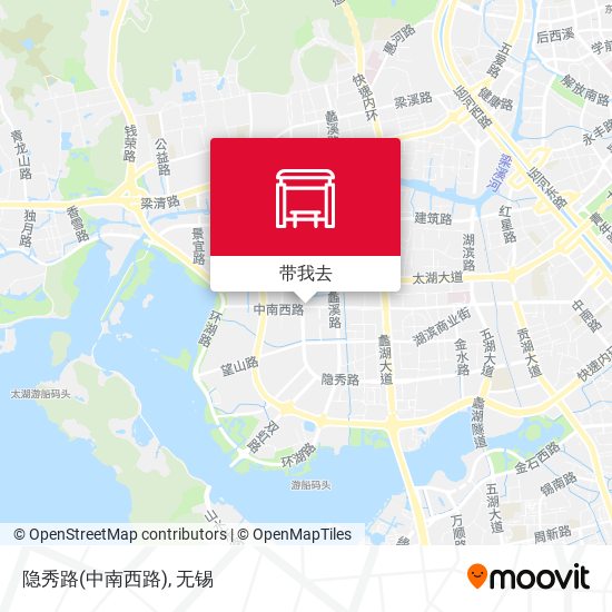 隐秀路(中南西路)地图