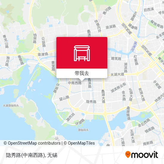 隐秀路(中南西路)地图