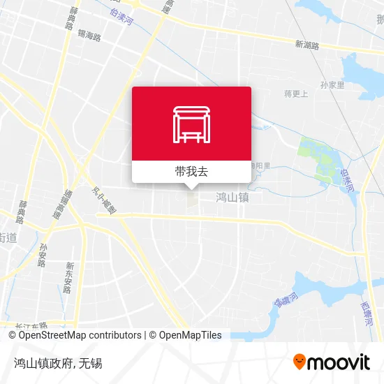 鸿山镇政府地图