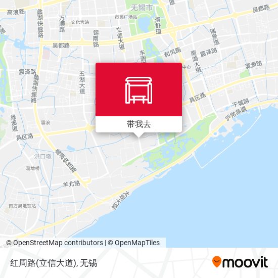 红周路(立信大道)地图