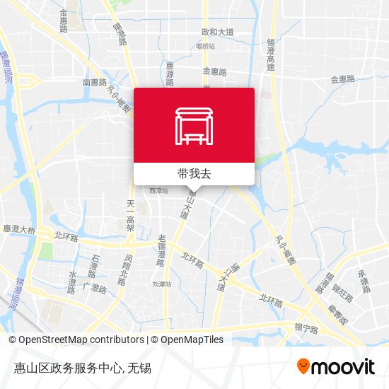 惠山区政务服务中心地图