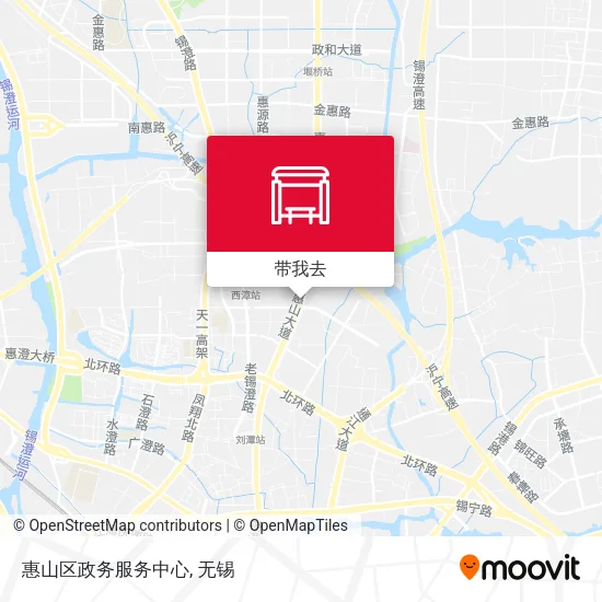 惠山区政务服务中心地图
