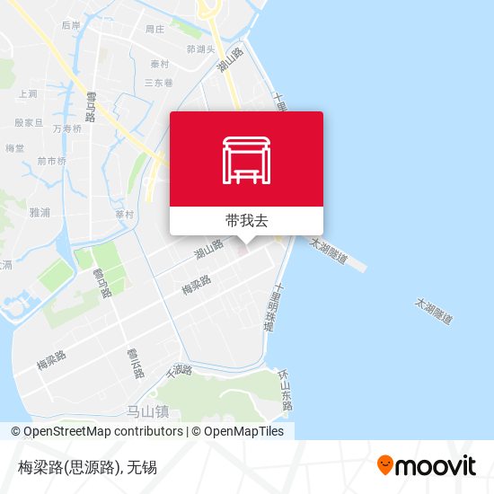 梅梁路(思源路)地图
