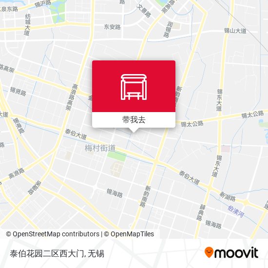 泰伯花园二区西大门地图