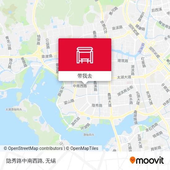 隐秀路中南西路地图