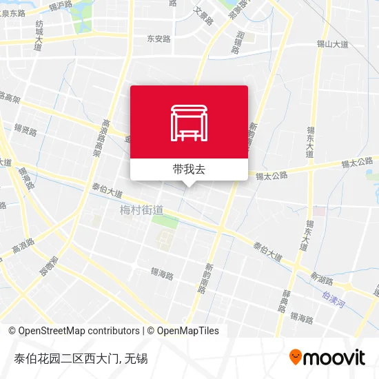 泰伯花园二区西大门地图