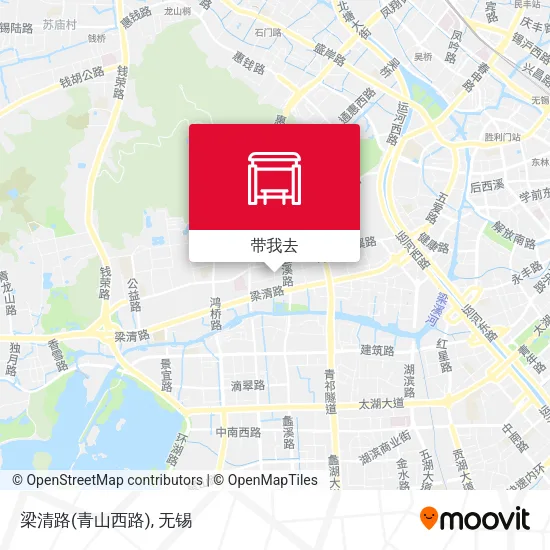 梁清路(青山西路)地图