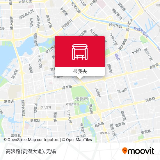 高浪路(贡湖大道)地图