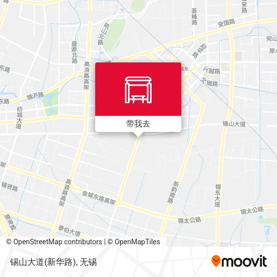 锡山大道(新华路)地图