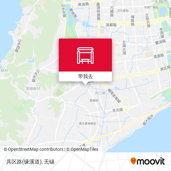 具区路(缘溪道)地图