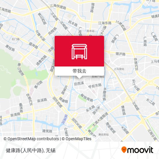 健康路(人民中路)地图
