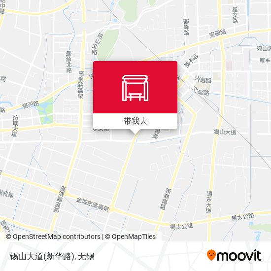 锡山大道(新华路)地图