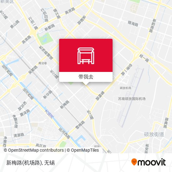 新梅路(机场路)地图